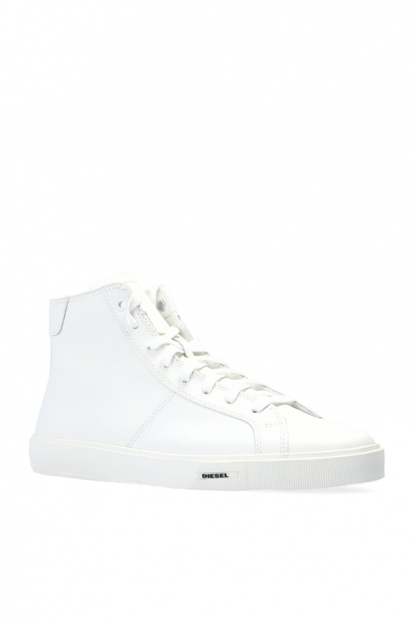 White diesel sale high top sneakers